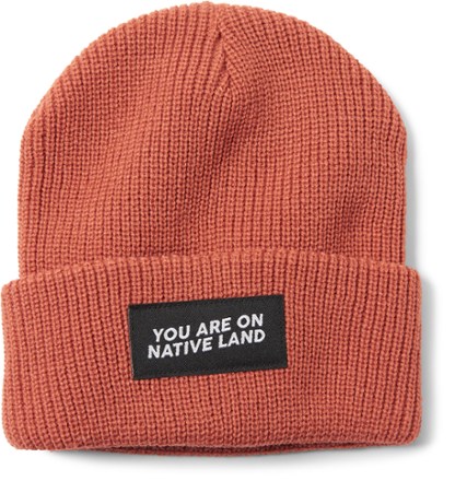 Urban Native Era You Are On Native Land Winter Ribbed Beanie