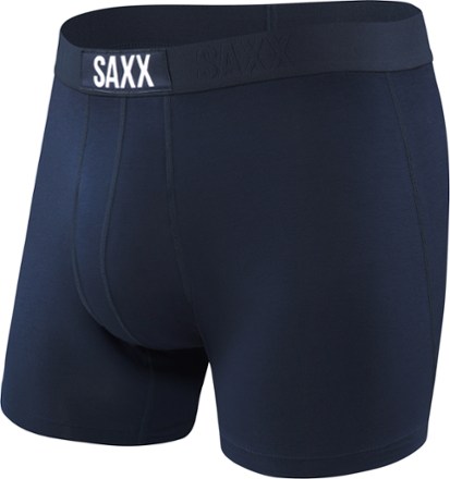 Saxx Men's Underwear - Vibe Boxer Briefs with Built-in Ballpark Pouch  Support, Peak Blue Party Gnomes, Medium