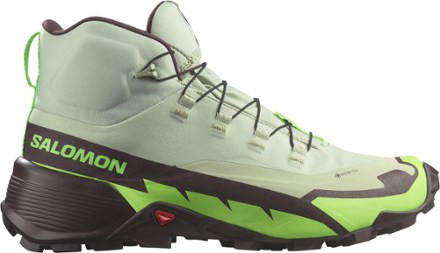  Salewa Men's MS MTN Trainer MID GTX Trekking & Hiking Boots,  Myrtle/Fluo Green, 7.5