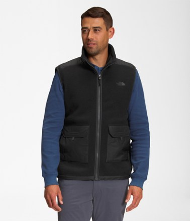 Royal Arch Fleece Vest Men s Tnf Black Tnf Black Grey XXL