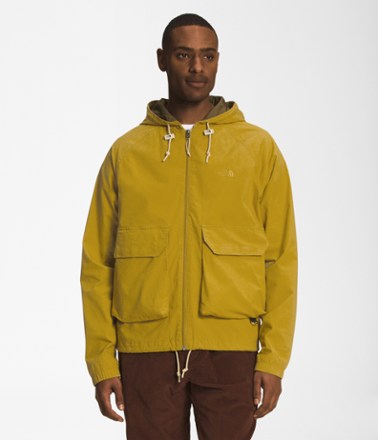 Mustard north face store coat