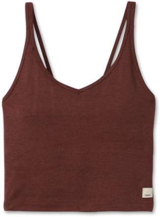 Vuori Rib Crop Tank Top - Women's