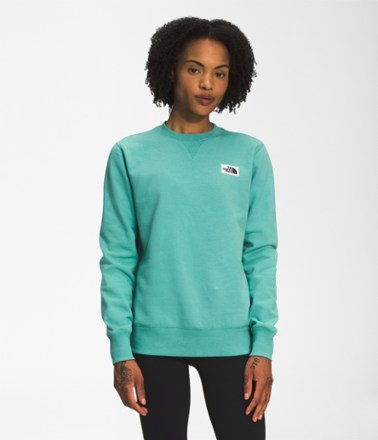 The North Face Heritage Patch Sweatshirt for Women in Purple