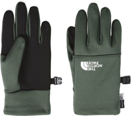 Green north store face gloves