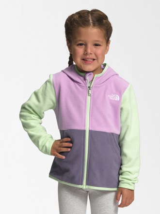 Girls Jacket North Face Glacier Fleece Jacket Lavender Fog (Size 3