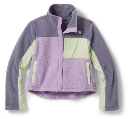 The NORTH FACE OSO OSITO Hoodie Ultra Soft Fleece Jacket Lavender girls L  14/16 