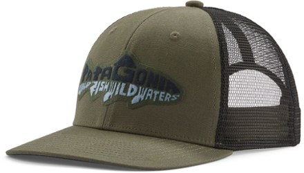 Patagonia Take A Stand Trucker Hat - Bayou Badge: White