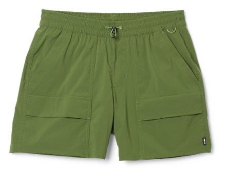 NWT True Nation Cargo Shorts Mens Big 50 Olive Green Hiking Broken In  50x10.5