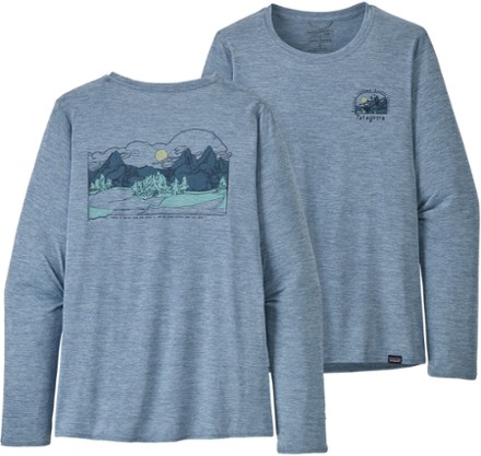 Patagonia Fitz Roy Trout Graphic Fishing Long-Sleeve Capilene Cool