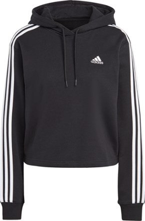 Black adidas cropped online hoodie