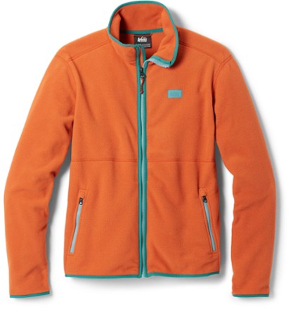 Orange clearance fleece pullover