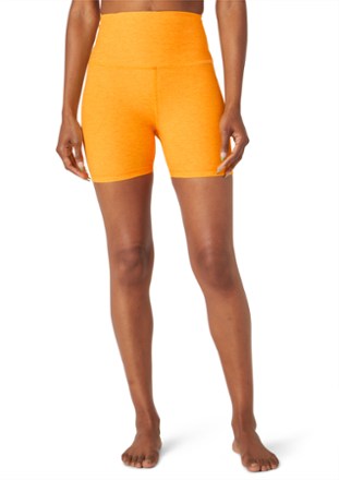 Beyond Yoga, Shorts, Beyond Yoga Spacedye Printed High Waisted Biker  Shorts In Chai Cobra