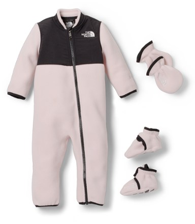 The North Face Baby Denali One Piece Set - Cave Blue & Shady Rose