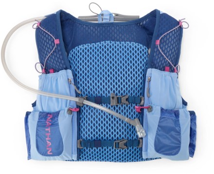 Nathan Sports Chaleco Hidratación Mujer - VaporAiress 2 Lite - 4L - marine  blue / hibiscus