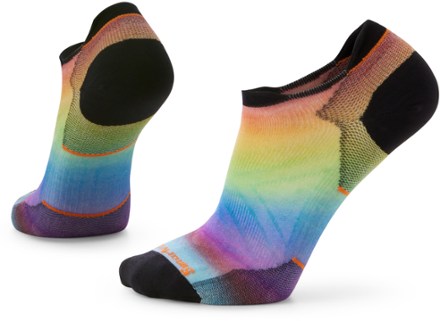 Smartwool Run Zero Cushion Pride Rainbow Print Low Ankle Socks