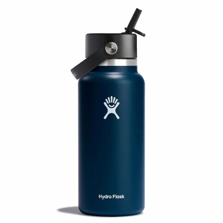 Hydro Flask 32 oz. Wide Mouth Flex Straw Cap Bottle White