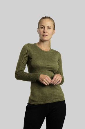 Arms of Andes Women's 160 Ultralight Alpaca Wool Long-Sleeve Base Layer Shirt