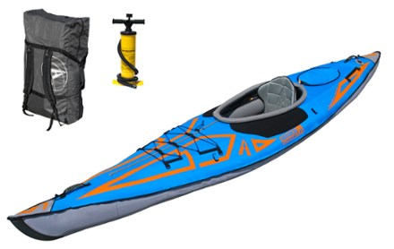 Advanced Elements AdvancedFrame Expedition Elite Sit-In Inflatable Touring Kayak with Pump - 13'