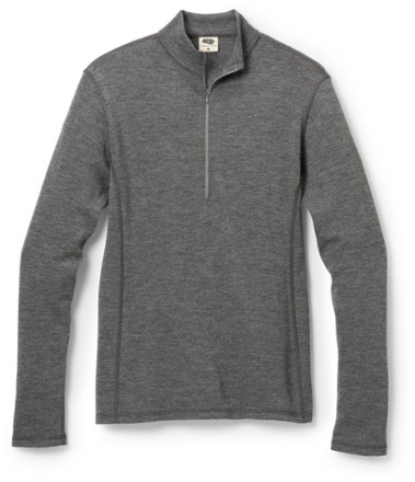 Arms of Andes Men's 300 Lightweight Alpaca Wool Half-Zip Base Layer Top