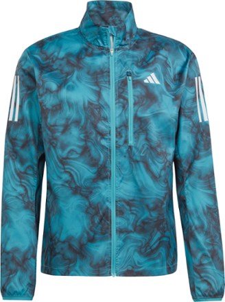 Own the run outlet graphic wind jacket