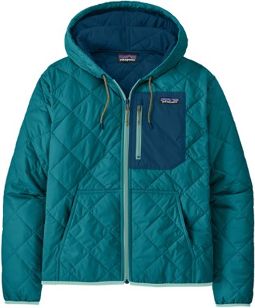 Patagonia diamond quilted shop bomber hooded jacket