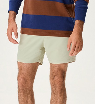 Mens khaki shorts hot sale 5 inch inseam