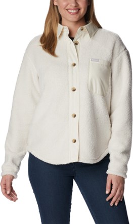 Women's columbia three lakes plaid store fleece jacket