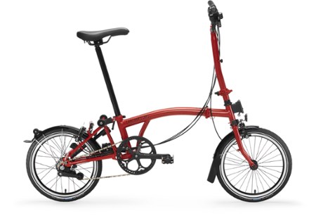 Brompton C Line Explore Folding Bike with Rack - Mid | REI Co-op