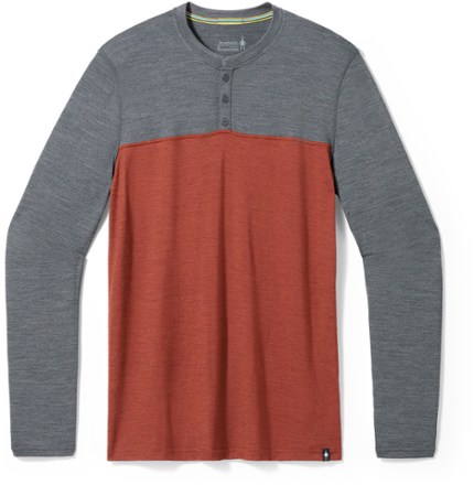 Smartwool Men's Long-Sleeve Colorblock Henley Shirt