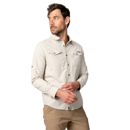  Abisko Trail Shirt LS M Fossil - men's shirt - FJÄLLRÄVEN -  134.59 € - outdoorové oblečení a vybavení shop