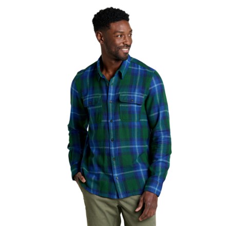 Toad&Co Men's Indigo Flannel Long-Sleeve Shirt