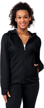 Free Country Women's Micro Puff Rib Zippy Jacket