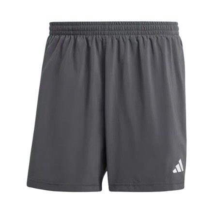 adidas Mens 3 Stripe Shorts with Zipper Pockets (Grey Six/Black