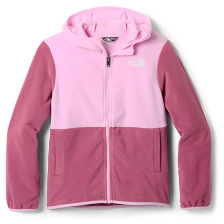 THE NORTH FACE Girls' Suave OSO Fleece Jacket, Meld Grey Stripe, X