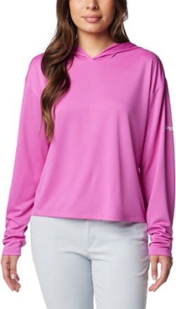 Columbia Women's PFG Cropped Solar Stream Hoodie