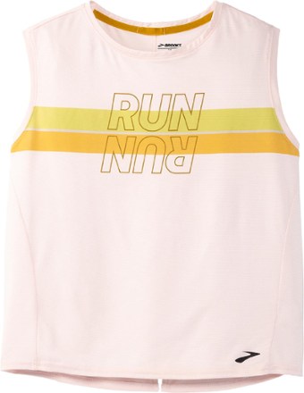 Brooks Women's Run Within Crop Tank Top Running Gear with Small