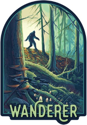 Lantern Press Wanderer Bigfoot Sticker