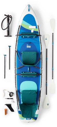 Bote 11'6 HD Aero Inflatable Paddle Board - Full Trax Seafoam