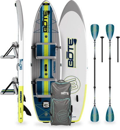 BOTE LowRider Aero Tandem Inflatable Hybrid Paddle Board with Paddles - 11'6"