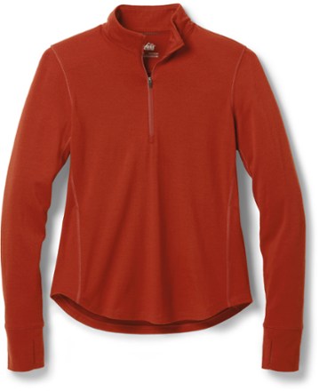 REI Co-op Women's Heavyweight Merino Base Layer Half-Zip Top