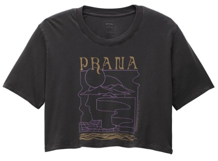 prAna Women's Everyday Vintage-Washed Graphic Crop T-Shirt