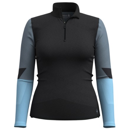 Smartwool Women's Intraknit Thermal Merino Colorblock Quarter-Zip Base Layer Top