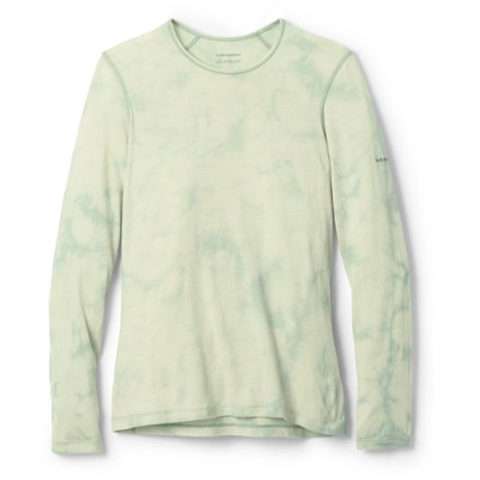 Icebreaker Women's Merino 200 Oasis Long-Sleeve Crewe Cloud Dye Base Layer Top