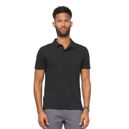 DUER Men's Air Flow Pique Performance Polo Shirt