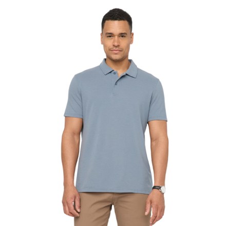 DUER Men's Air Flow Pique Performance Polo Shirt