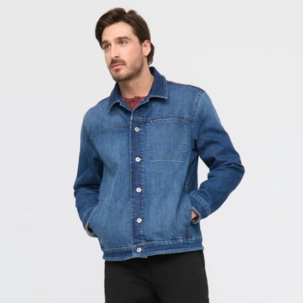 DUER Men's Tech Fleece Denim Jacket