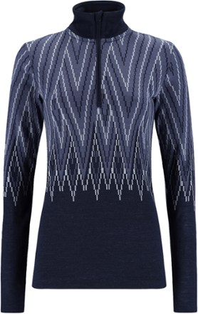 Kari Traa Women's Juliane Wool Half-Zip Base Layer Top