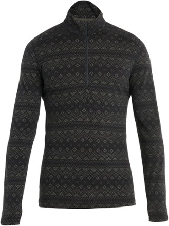 Icebreaker Men's Merino 200 Oasis Long-Sleeve Half-Zip First Snow Thermal Base Layer Top