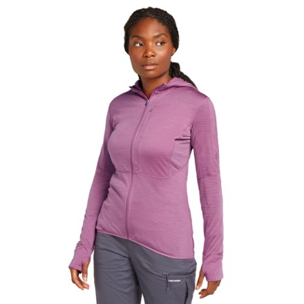 Icebreaker Women's Merino Blend 200 RealFleece Descender Long-Sleeve Zip Hoodie