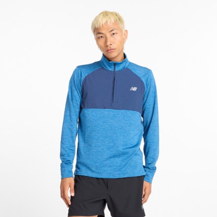 New Balance Men's Athletics Heat Grid Half-Zip Top